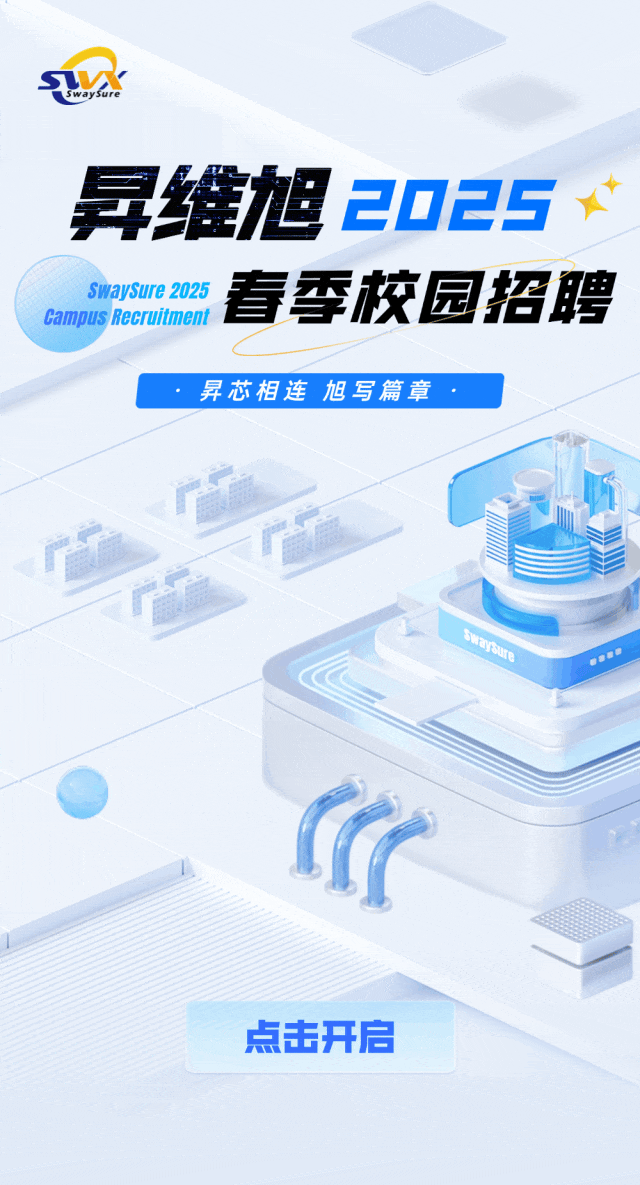 <p>异维旭 2025<br/>Campus Recruitment<br/>SwaySure 2025<br/>春季校园招聘</p>
<p>昇芯相连旭写篇章</p>
<p>航号</p>
<p>点击开启</p>
