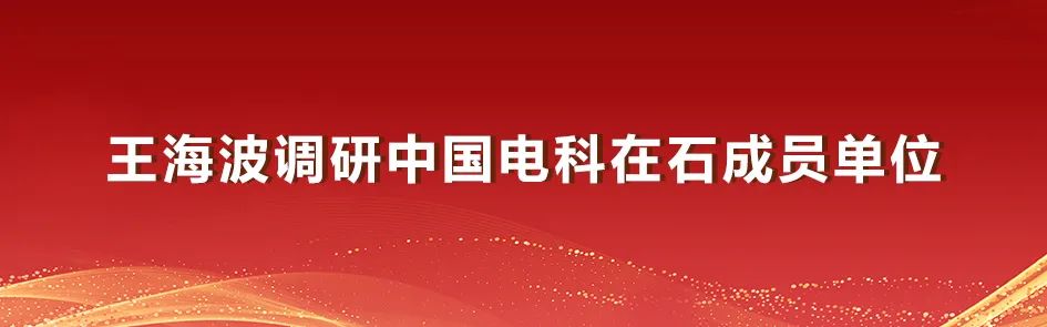<p>王海波调研中国电科在石成员单位</p>
