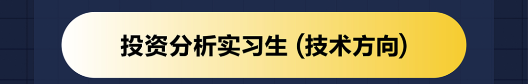 投资分析实习生(拭