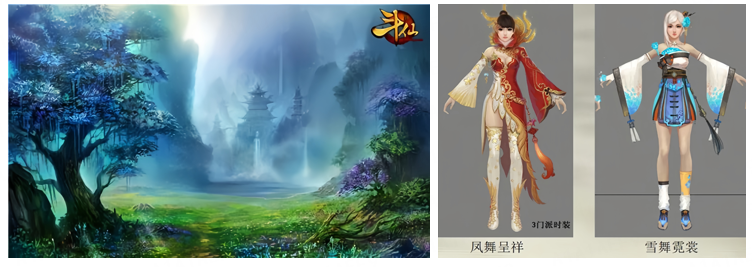 <p>3门派时装</p>
<p>凤舞呈祥雪舞霓裳</p>
