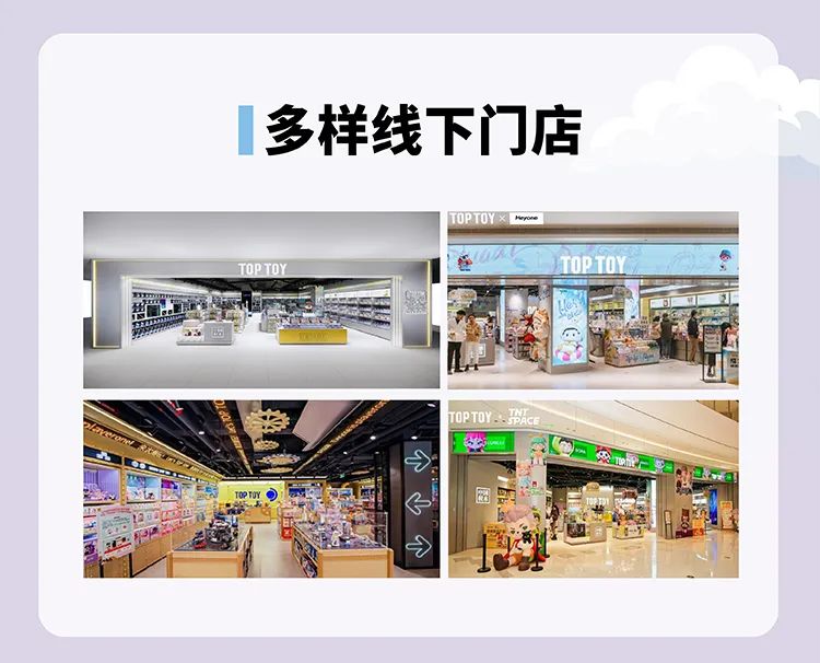 <p>多样线下门店</p>
<p>一</p>
<p>今</p>

<table>
<tr><td></td>
<td colspan="2">PTOYXo</td>
</tr>
<tr><td colspan="2">TOPTOY 红</td>
<td>TOPTOY</td>
</tr>
</table>
